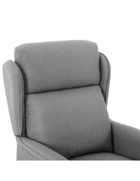 Mobili  Grigio chiaro Tessuto, Legno, Schiuma Media Rettangolare