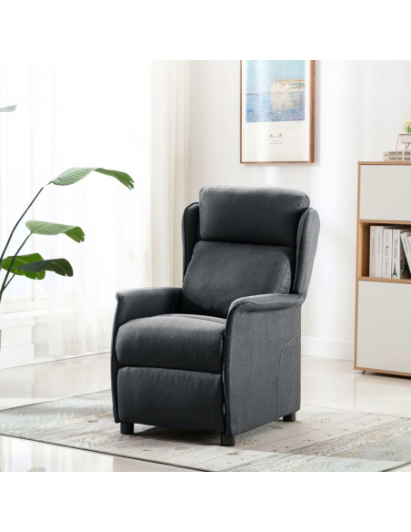 Mobili Grigio scuro Tessuto, schiuma, legno Standard Rettangolare