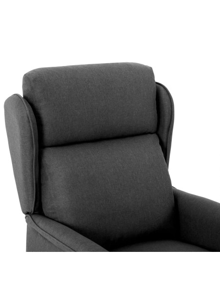 Mobili Grigio scuro Tessuto, schiuma, legno Standard Rettangolare