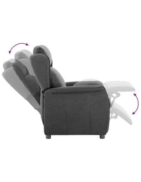 Mobili Grigio scuro Tessuto, schiuma, legno Standard Rettangolare