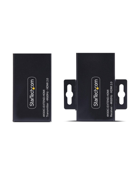 StarTech.com 4K50IC-EXTEND-HDMI moltiplicatore AV Trasmettitore e ricevitore AV Nero