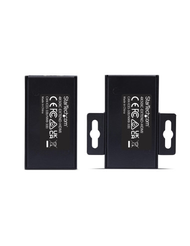 StarTech.com 4K50IC-EXTEND-HDMI moltiplicatore AV Trasmettitore e ricevitore AV Nero