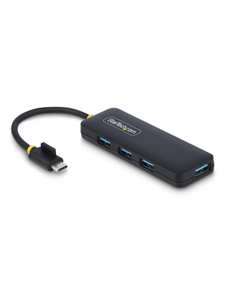 StarTech.com Hub USB-C a 4 porte, 5 Gbps, alimentato via bus, mini hub USB da viaggio/portatile, splitter USB 3.0 multiporta, pr