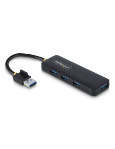 StarTech.com Hub USB-A a 4 porte, 5 Gbps, alimentato via bus, mini hub USB da viaggio/portatile, splitter USB 3.0 multiporta, pr