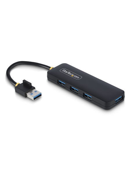 StarTech.com Hub USB-A a 4 porte, 5 Gbps, alimentato via bus, mini hub USB da viaggio/portatile, splitter USB 3.0 multiporta, pr
