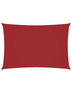 Parasole a Vela Oxford Rettangolare 3x5 m Rosso 2