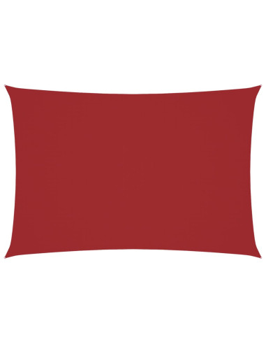 Parasole a Vela Oxford Rettangolare 3x5 m Rosso