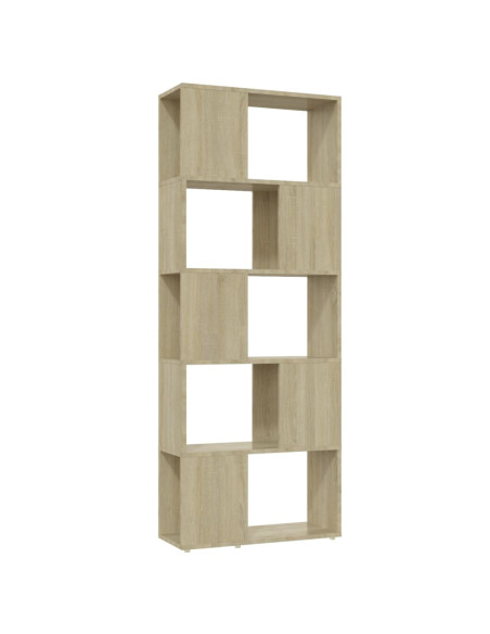 Libreria/Divisorio Rovere Sonoma 60x24x155 cm