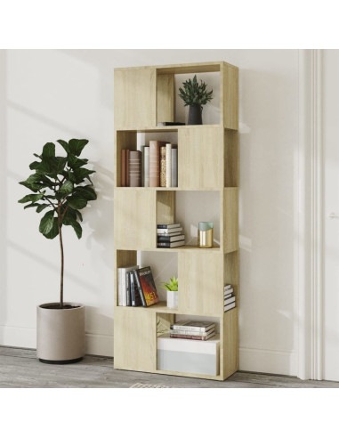 Libreria/Divisorio Rovere Sonoma 60x24x155 cm