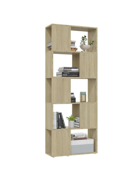 Libreria/Divisorio Rovere Sonoma 60x24x155 cm