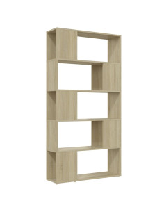 Libreria Divisorio Rovere Sonoma 80x24x155 cm in Truciolato 2