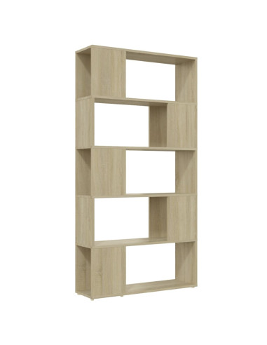 Libreria Divisorio Rovere Sonoma 80x24x155 cm in Truciolato