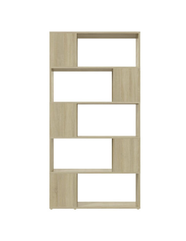 Libreria Divisorio Rovere Sonoma 80x24x155 cm in Truciolato