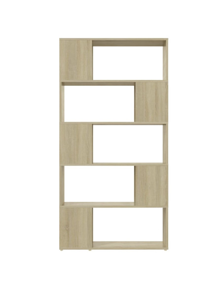 Libreria Divisorio Rovere Sonoma 80x24x155 cm in Truciolato