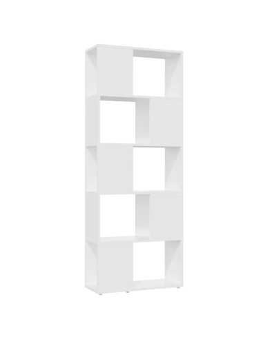 Libreria/Divisorio Bianco 60x24x155 cm in Truciolato