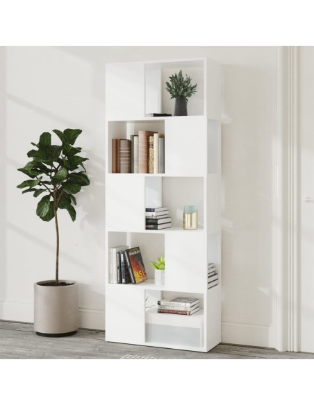 Libreria/Divisorio Bianco 60x24x155 cm in Truciolato