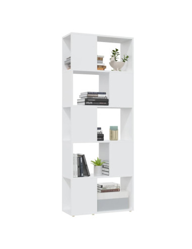 Libreria/Divisorio Bianco 60x24x155 cm in Truciolato