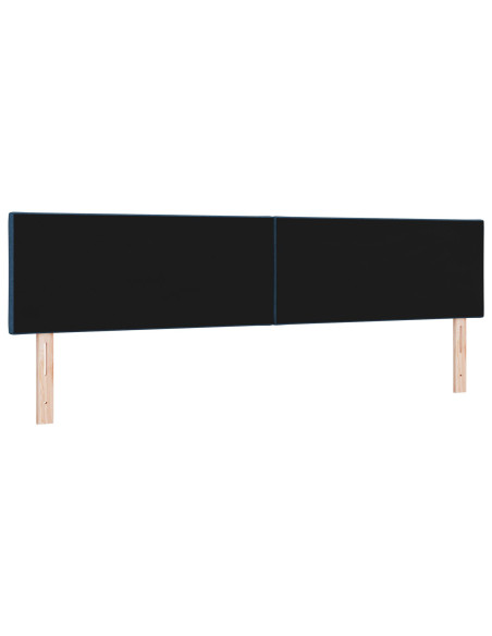 Testiera  Design a Blocchi di Diamante Blu 200 cm Tessuto