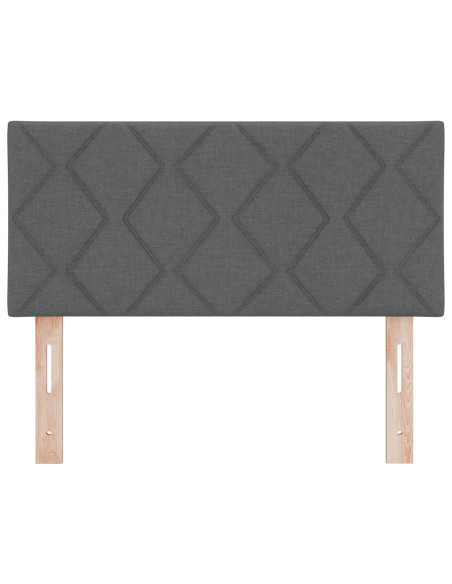 Testiera  Design a Blocchi Diamante Grigio Scuro 100 cm Tessuto