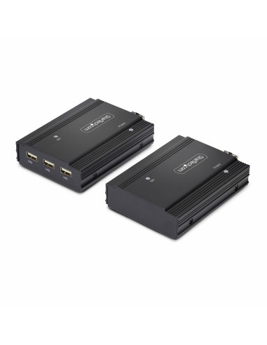 StarTech.com KVM Extender DisplayPort su fibra ottica, 4K 60Hz, kit di estensione, fino a 300m (multimodale) con moduli SFP+ pre