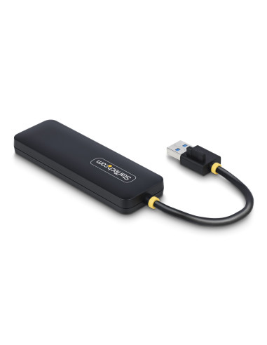 StarTech.com Hub USB-A a 4 porte, 5 Gbps, alimentato via bus, mini hub USB da viaggio/portatile, splitter USB 3.0 multiporta, pr