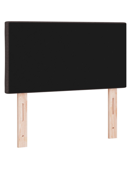 Testiera vitaXL Design a Blocchi Diamante Marrone Scuro 80 cm Tessuto