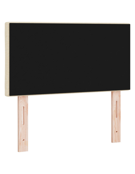 Testiera Design a Blocchi a Diamante Crema 80 cm Tessuto