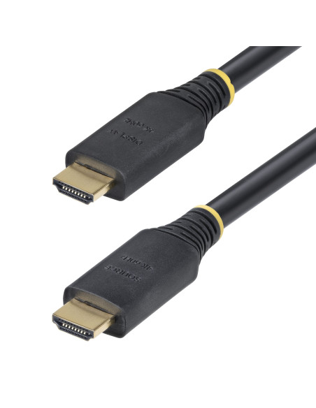 StarTech.com Cavo HDMI attivo ad alta velocità da 15m, 4K 60Hz/1440p 144Hz, HDR10/HDCP 2.2/ARC, 18Gbps, cavo UHD HDMI 2.0 per T