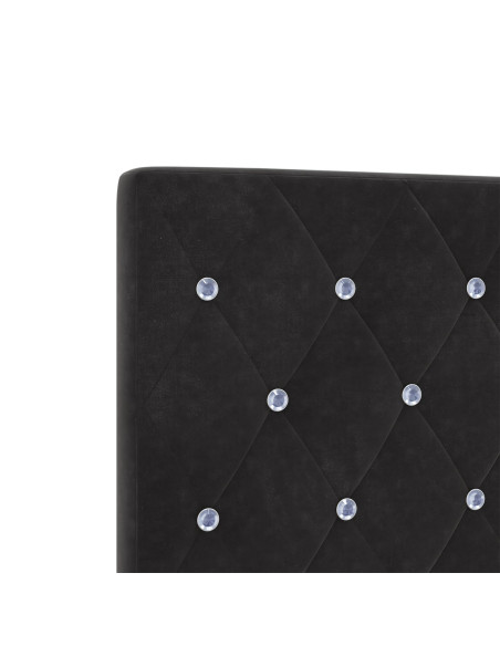 Struttura Letto  Nera 180x200 cm in Velluto