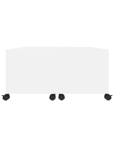 Tavolino da Salotto Bianco 75x75x38 cm in Legno Multistrato