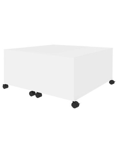 Tavolino da Salotto Bianco 75x75x38 cm in Legno Multistrato