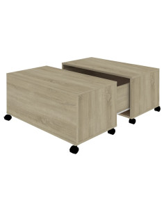 Tavolino da Salotto Rovere Sonoma 75x75x38 cm Legno Multistrato 2