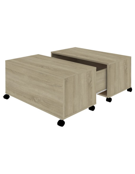 Tavolino da Salotto Rovere Sonoma 75x75x38 cm Legno Multistrato