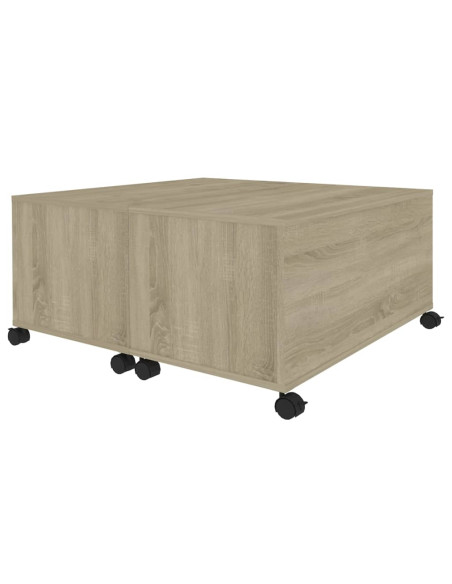 Tavolino da Salotto Rovere Sonoma 75x75x38 cm Legno Multistrato
