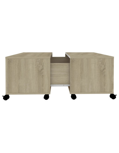 Tavolino da Salotto Rovere Sonoma 75x75x38 cm Legno Multistrato