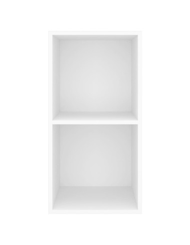 Armadietto TV da Parete Bianco 37x37x72 cm in Legno Multistrato