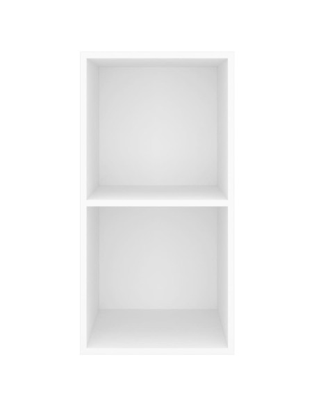 Armadietto TV da Parete Bianco 37x37x72 cm in Legno Multistrato