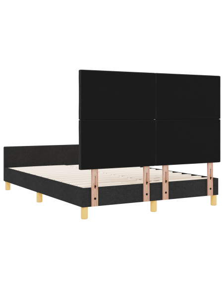 Struttura Letto  Nera 160x200 cm in Tessuto