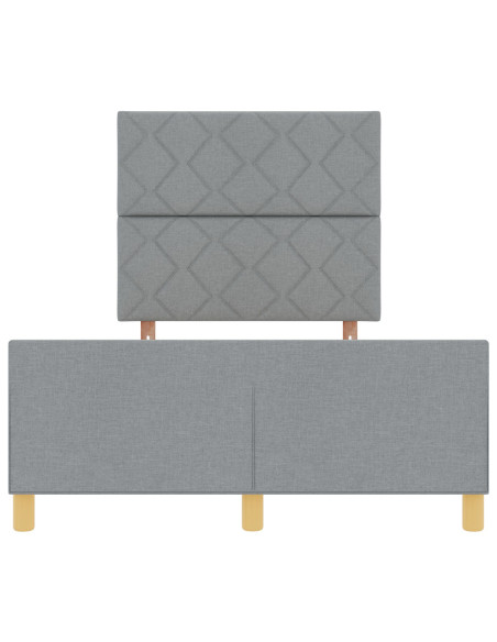 Letto  Grigio Chiaro 120x200 cm in Tessuto