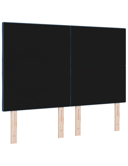 Testiera  con Design a Blocchi di Diamante Blu, 160 cm in Tessuto