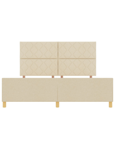 Struttura Letto Crema 180x200 cm Tessuto