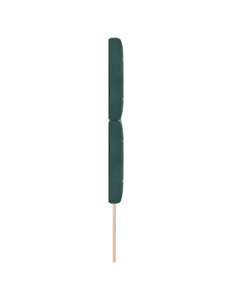 Testiera  con Bottoni in Cristallo Trapuntata Verde Scuro 160 cm Velluto