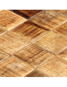 Tavolini da Caffè a Parallelepipedo 2 pz Legno di Mango Grezzo 2