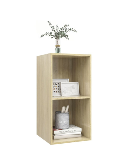 Mobile TV da Parete Rovere Sonoma 37x37x72 cm Legno Multistrato