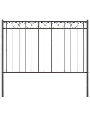 Elemento Recinzione Grigio 170 x 130 cm Acciaio