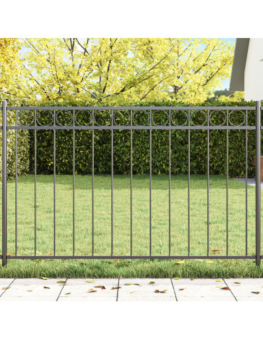 Elemento Recinzione Grigio 170 x 80 cm Acciaio