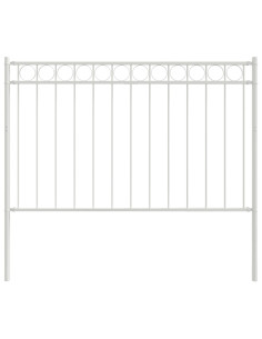 Elemento Recinzione Bianco 170 x 130 cm Acciaio
