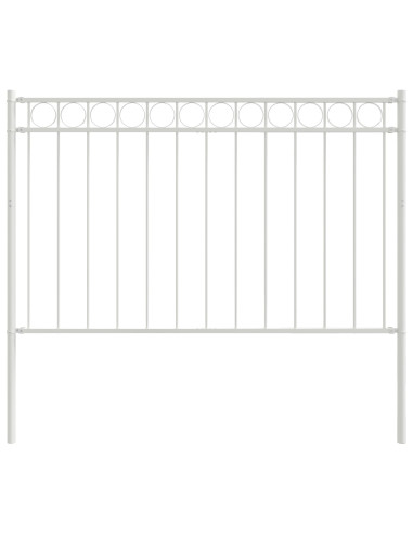 Elemento Recinzione Bianco 170 x 130 cm Acciaio