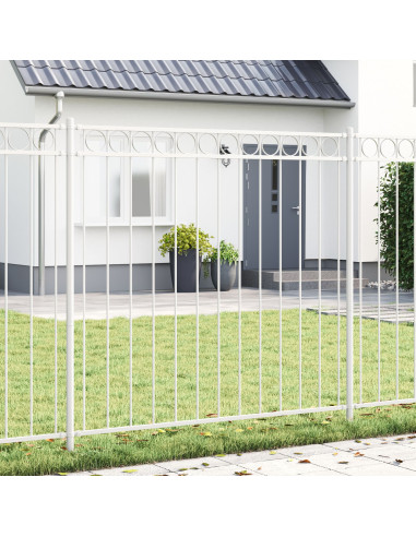 Elemento Recinzione Bianco 170 x 170 cm Acciaio
