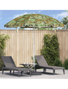 Ombrellone da Spiaggia Mimetico 263 x 263 x 272 cm